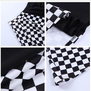 Black and White Checkered Skirt